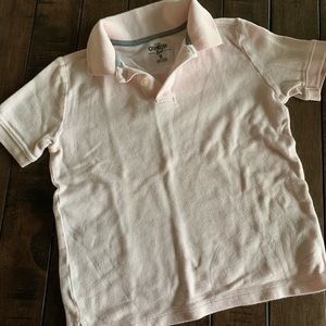 Boys Pink OshKosh Polo Short Sleeved Shirt